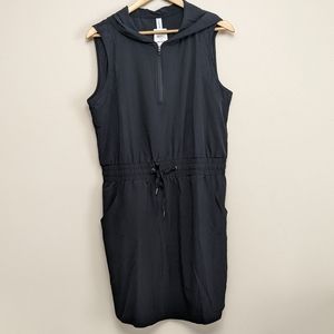 Ideology Black Noir Woven Hoodie Deess Size M Plus Sizes 1X-3X NWT